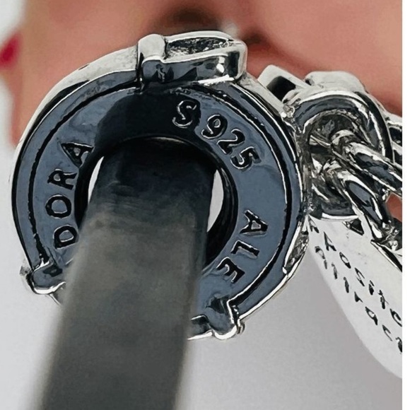 NWOT Pandora x Disney Lady & the Tramp Heart Dangle Charm #798634C01 - Picture 11 of 11